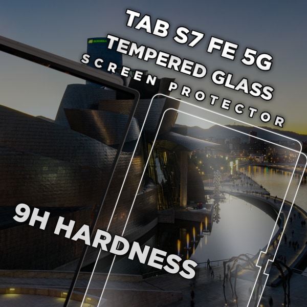 2-Pack Samsung Galaxy Tab S7 FE (5G) - Härdat Glas 9H - Super Kvalitet Skärmskydd