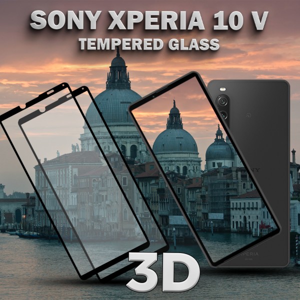 2-Pack Sony Xperia 10 V - Härdat Glas 9H - Super Kvalitet 3D Skärmskydd