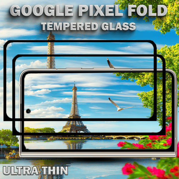 2-Pack Google Pixel Fold - Härdat Glas 9H - Super kvalitet 3D Skärmskydd