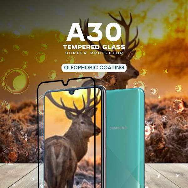 Samsung Galaxy A30 - Härdat Glas 9H-Super Kvalitet 3D Skärmskydd