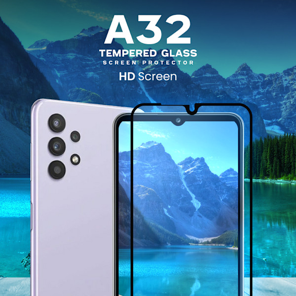 Samsung Galaxy A32 5G - Härdat glas 9H - Super kvalitet 3D