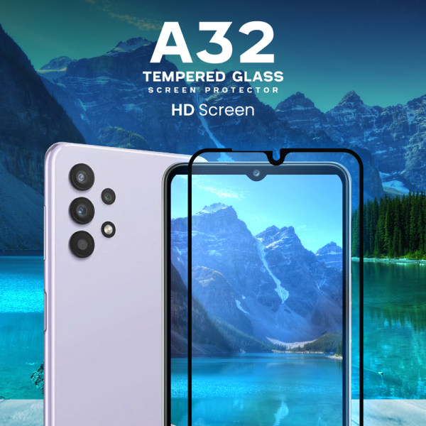 Samsung Galaxy A32 - Härdat glas 9H - Super kvalitet 3D