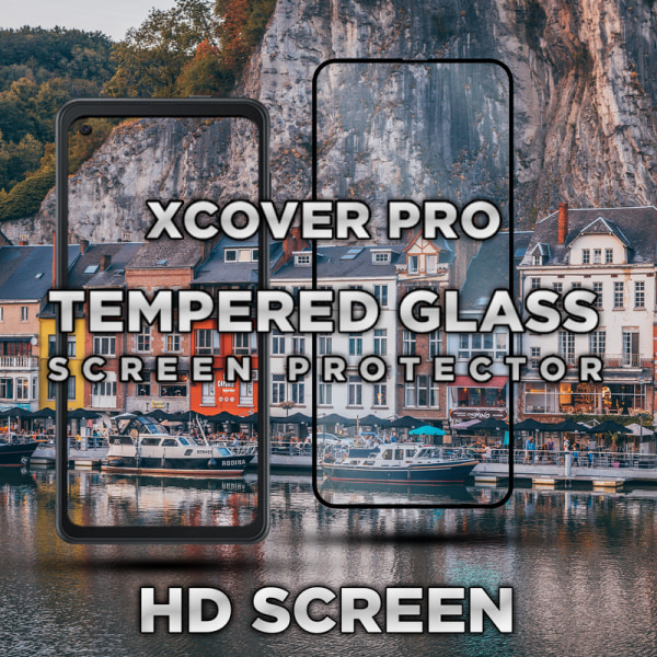 Samsung Xcover Pro- Härdat glas 9H-Super kvalitet 3D Skärmskydd