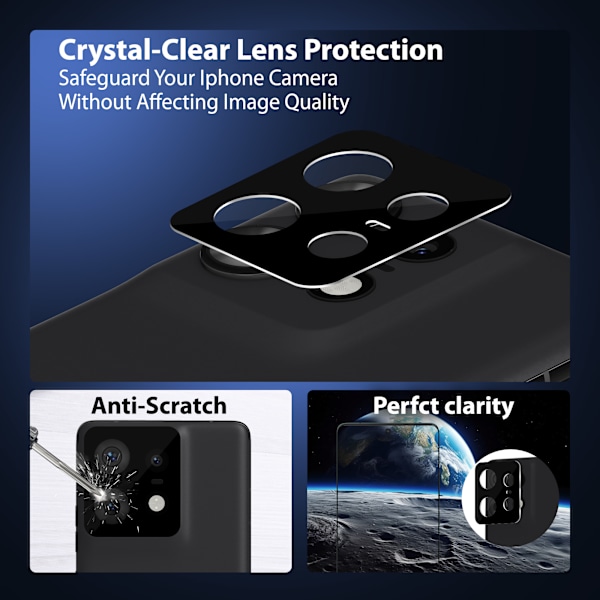 1-Pack Motorola Edge 50 Pro Skærmbeskyttelse & 1-Pack linsebeskyttelse - Hærdet Glas 9H - Super kvalitet 3D