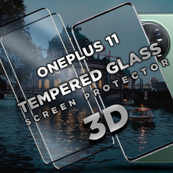 2-Pack OnePlus 11 - Härdat glas 9H - Super kvalitet 3D Skärmskydd