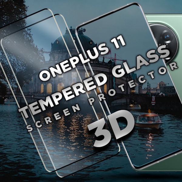 2-Pack OnePlus 11 - Härdat glas 9H - Super kvalitet 3D Skärmskydd