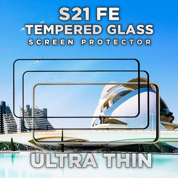 2 Pack Samsung S21 FE - 9H Härdat Glass - Super Kvalitet 3D