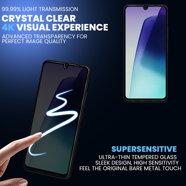 2-Pack Xiaomi Redmi 14C Privacy Skärmskydd & 2-Pack linsskydd - Härdat Glas 9H - Super kvalitet 3D
