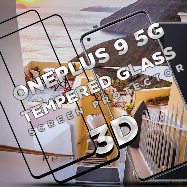 2 Pack OnePlus 9 5G - Härdat glas 9H - Super kvalitet 3D Skärmskydd