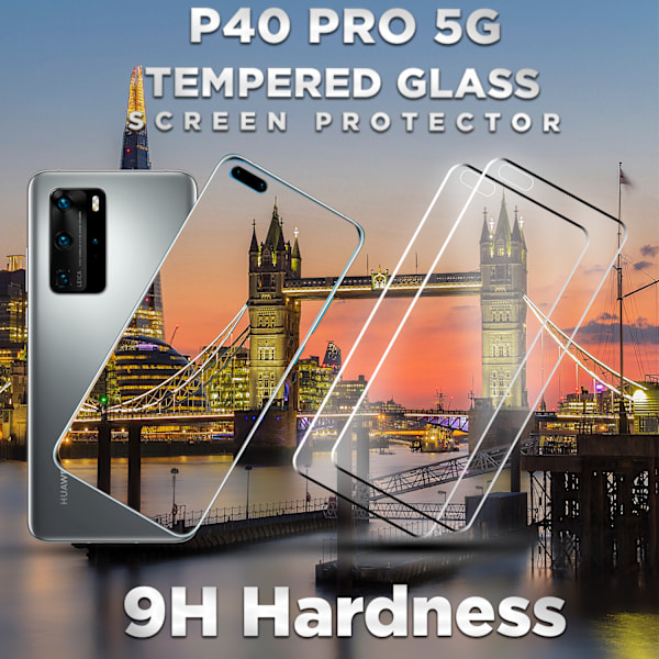 2-Pack Huawei P40 Pro 5G - Härdat Glas 9H – Super kvalitet 3D Skärmskydd