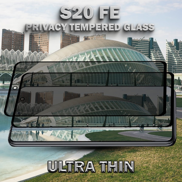 2-Pack Privacy Skärmskydd For Samsung S20 FE - Härdat Glas 9H - Super Kvalitet 3D