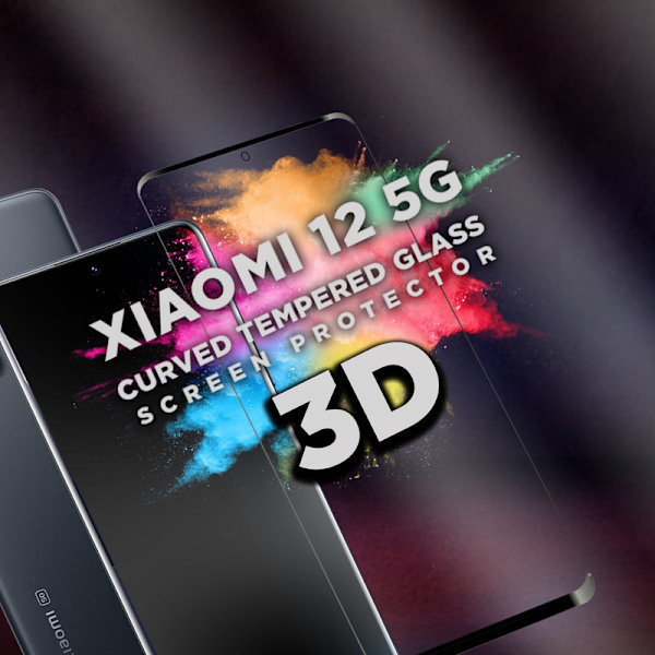 1-Pack XIAOMI 12 Skærmbeskyttelse - Hærdet Glas 9H - Super kvalitet 3D