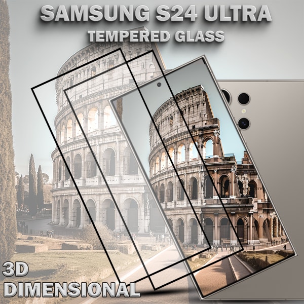 2-Pack SAMSUNG S24 ULTRA Skärmskydd - Härdat Glas 9H - Super kvalitet 3D