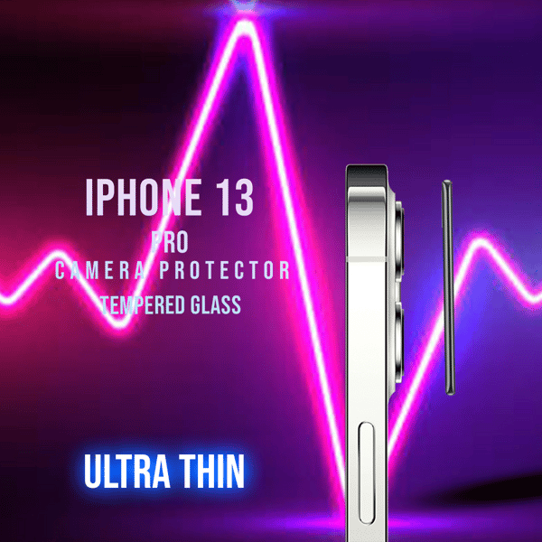 Linsskydd iPhone 13 Pro Kamera - Härdat Glas 9H - Super 3D