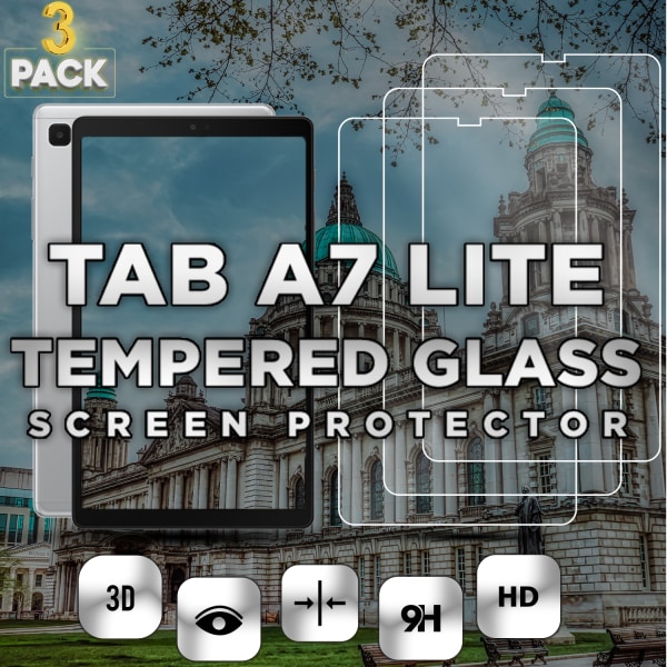 3-Pack Samsung Galaxy Tab A7 Lite - Härdat Glas 9H - Super Kvalitet