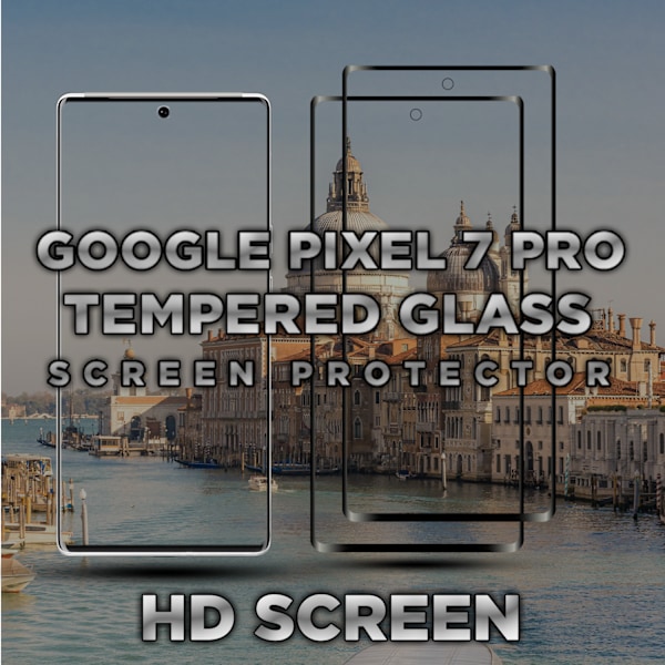 2-Pack GOOGLE PIXEL 7 PRO Näytönsuoja - Karkaistu Lasi 9H - Super laatu 3D