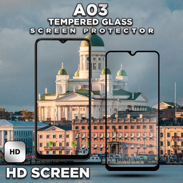 Samsung Galaxy A03 - Härdat Glas 9H - Super Kvalitet 3D Skärmskydd