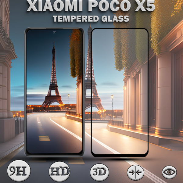 1-Pack XIAOMI POCO X5 Skärmskydd - Härdat Glas 9H - Super kvalitet 3D