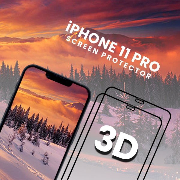 2-Pack IPhone 11 Pro - Härdat Glas 9H - Super Kvalitet 3D