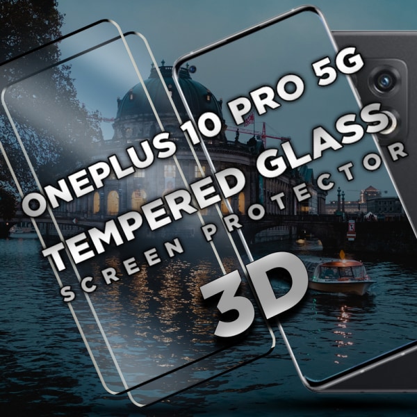 2 Pack OnePlus 10 Pro 5G - Härdat Glas 9H - Super kvalitet 3D Skärmskydd