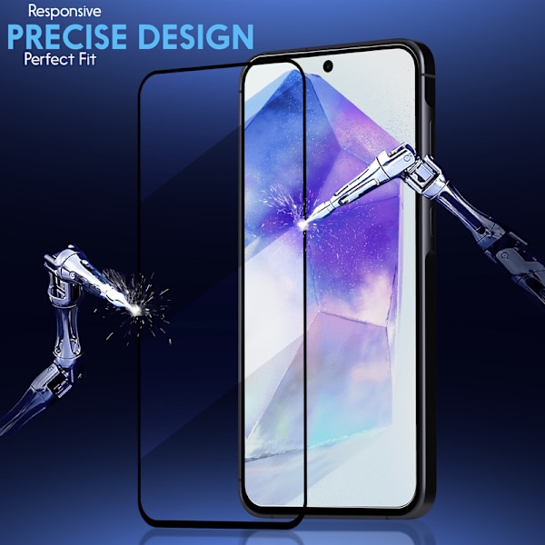1-Pack SAMSUNG A55 Skärmskydd - Härdat Glas 9H - Super kvalitet 3D
