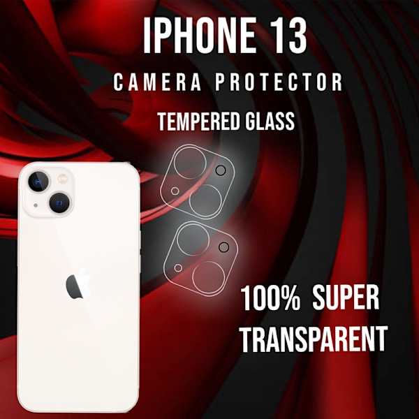 2-Pack Iphone 13 Linsskydd  - 9H Härdat glas - Super kvalitet