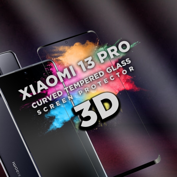 Xiaomi 13 PRO - Härdat glas 9H - Super kvalitet 3D Skärmskydd