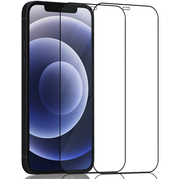 2-Pack Iphone 12 Skærmbeskyttelse - Hærdet Glas 9H - Super kvalitet 3D