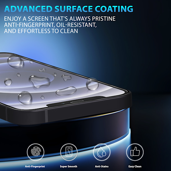 1-Pack ‏‏Iphone 12 Mini Skärmskydd & 1-Pack linsskydd - Härdat Glas 9H - Super kvalitet 3D