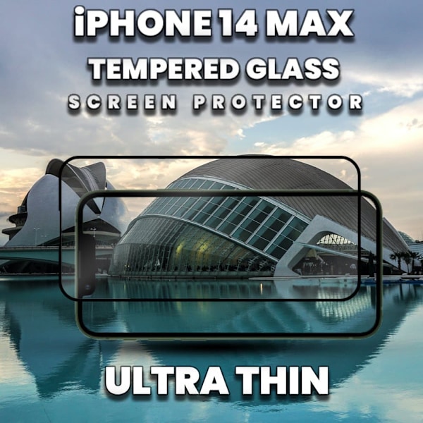 iPhone 14 Max - 9H Härdat Glass - Super kvalitet 3D Skärmskydd