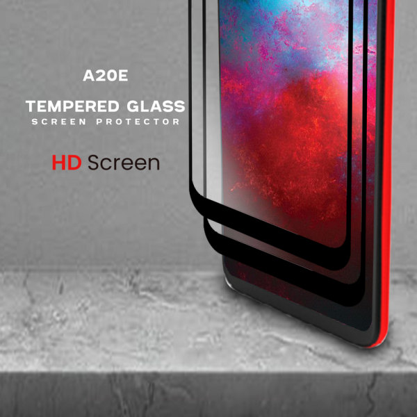 2 Pack Samsung Galaxy A20e - Härdat Glas 9H - Super Kvalitet 3D