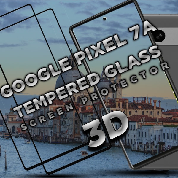 2-Pack Google Pixel 7A - Härdat glas 9H - Super kvalitet 3D Skärmskydd