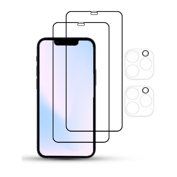 2-Pack IPHONE 12 PRO MAX Skærmbeskyttelse - Hærdet Glas 9H - Super kvalitet 3D