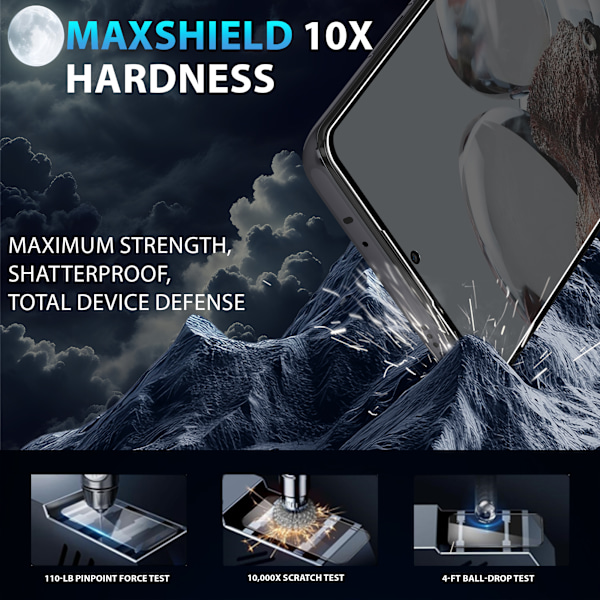 1-Pack Xiaomi 12T Privacy Skärmskydd - Härdat Glas 9H - Super kvalitet 3D