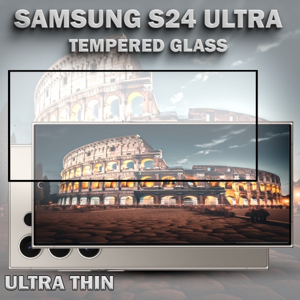 1-Pack SAMSUNG S24 ULTRA Skärmskydd - Härdat Glas 9H - Super kvalitet 3D