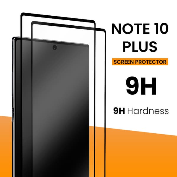 2-Pack Samsung Note 10 Plus - 9H Härdat Glass - Top Kvalitet -HD