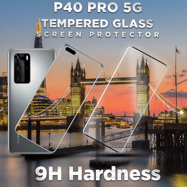 Huawei P40 Pro 5G - Härdat Glas 9H – Super kvalitet 3D Skärmskydd