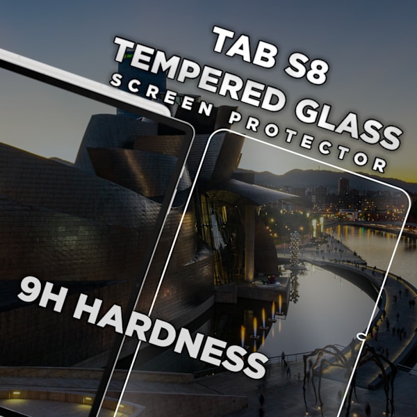 1-Pack SAMSUNG GALAXY TAB S8 Skærmbeskyttelse - Hærdet Glas 9H - Super kvalitet 3D