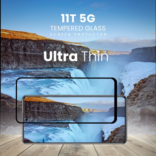 Xiaomi 11T 5G - Härdat glas-9H - Super kvalitet 3D Skärmskydd