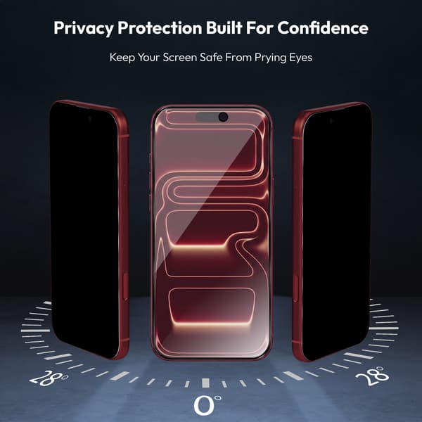 2-Pack iPhone 18 Pro Max Privacy Näytönsuoja - Karkaistu Lasi 9H - Super laatu 3D iPhone 18 Pro Max