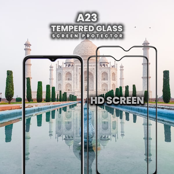 2-Pack Samsung Galaxy A23 - Härdat Glas 9H - Super Kvalitet 3D