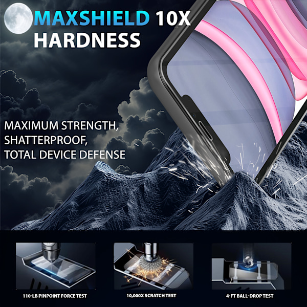 3-Pack Iphone 11 transparent Skärmskydd - Härdat Glas 9H - Super kvalitet 3D