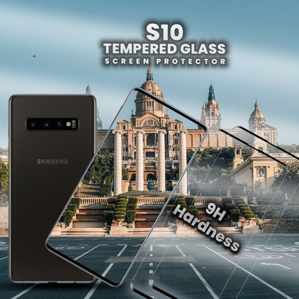 2-Pack Samsung Galaxy S10 - Härdat glas 9H - Super kvalitet 3D