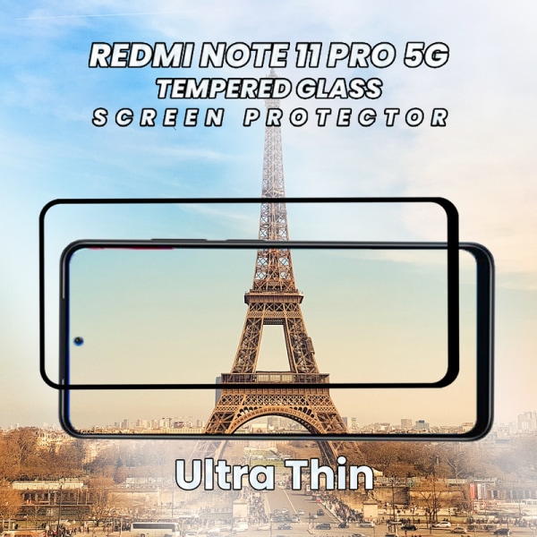 Xiaomi Redmi Note 11 Pro 5G - Härdat glas 9H-Super kvalitet 3D