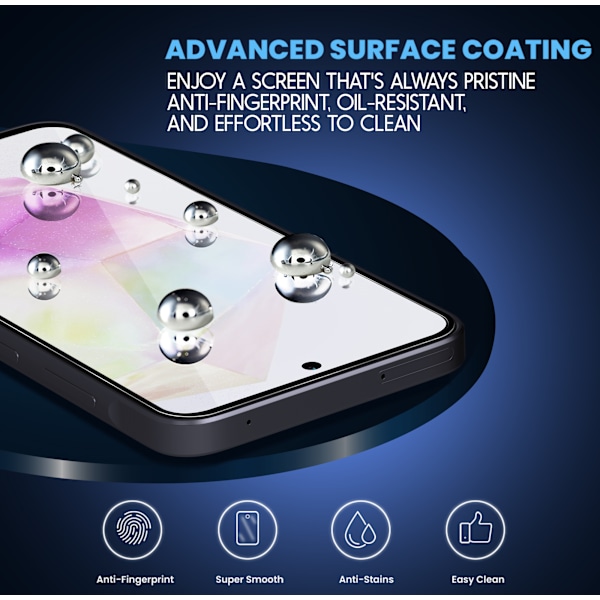 1-Pack Samsung A56 Skärmskydd - Härdat Glas 9H - Super kvalitet 3D