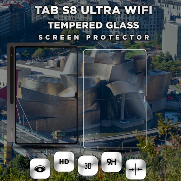 1-Pack SAMSUNG GALAXY TAB S8 Näytönsuoja - Karkaistu Lasi 9H - Super laatu 3D