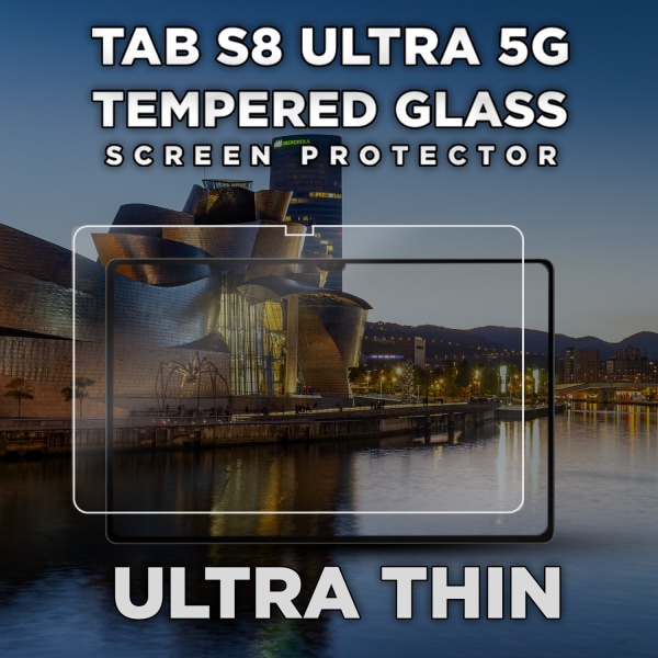Samsung Galaxy Tab S8 Ultra 5G - Härdat Glas 9H - Super Kvalitet Skärmskydd