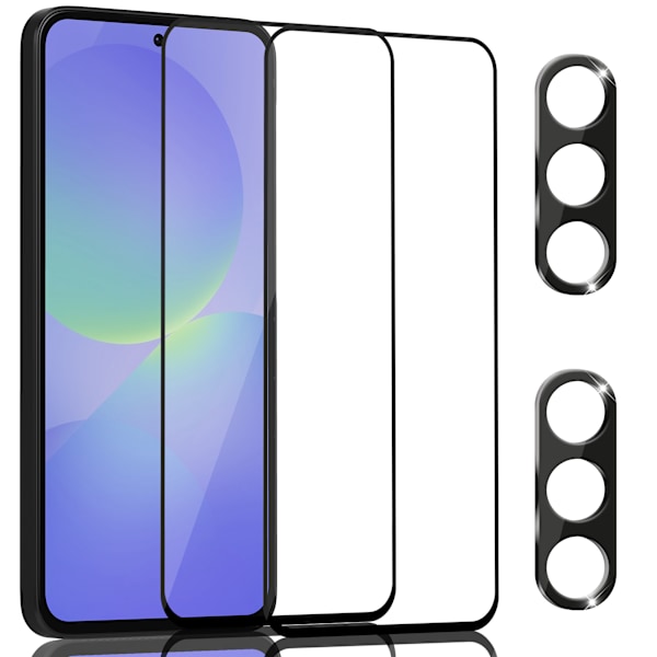 2-Pack Samsung A36 Skærmbeskyttelse & 2-Pack linsebeskyttelse - Hærdet Glas 9H - Super kvalitet 3D