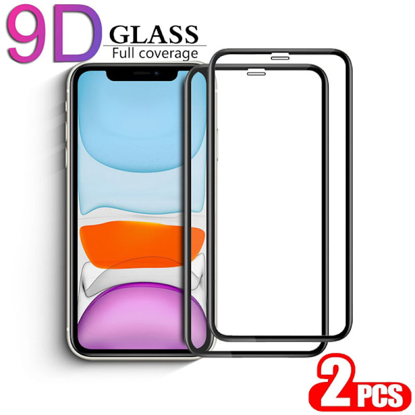2-Pack IPHONE 11 PRO MAX Näytönsuoja - Karkaistu Lasi 9H - Super laatu 3D 11 Pro Max