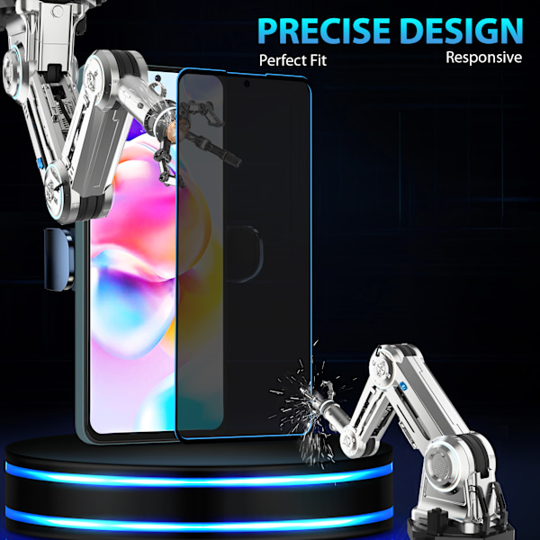 2-Pack Xiaomi Redmi Note 11 Pro Plus Privacy Näytönsuoja - Karkaistu Lasi 9H - Super laatu 3D